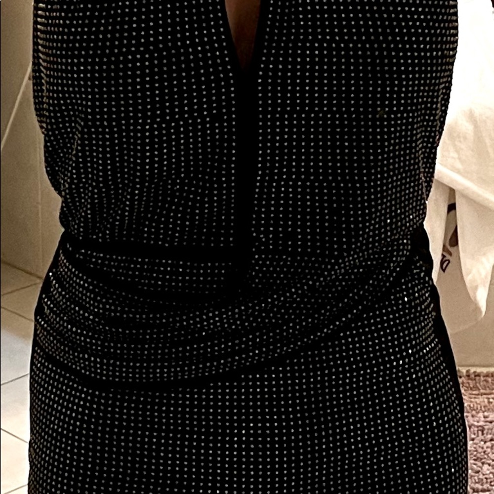 Black/Silver above the knee sexy backless size small Love Julian dress